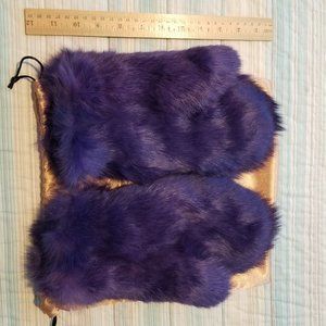 Genuine Rabbit Fur Mittens